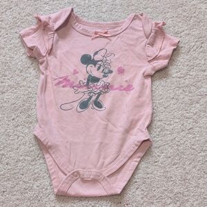 Disney Baby Minnie Mouse Onesie with Ruffle Sleeves